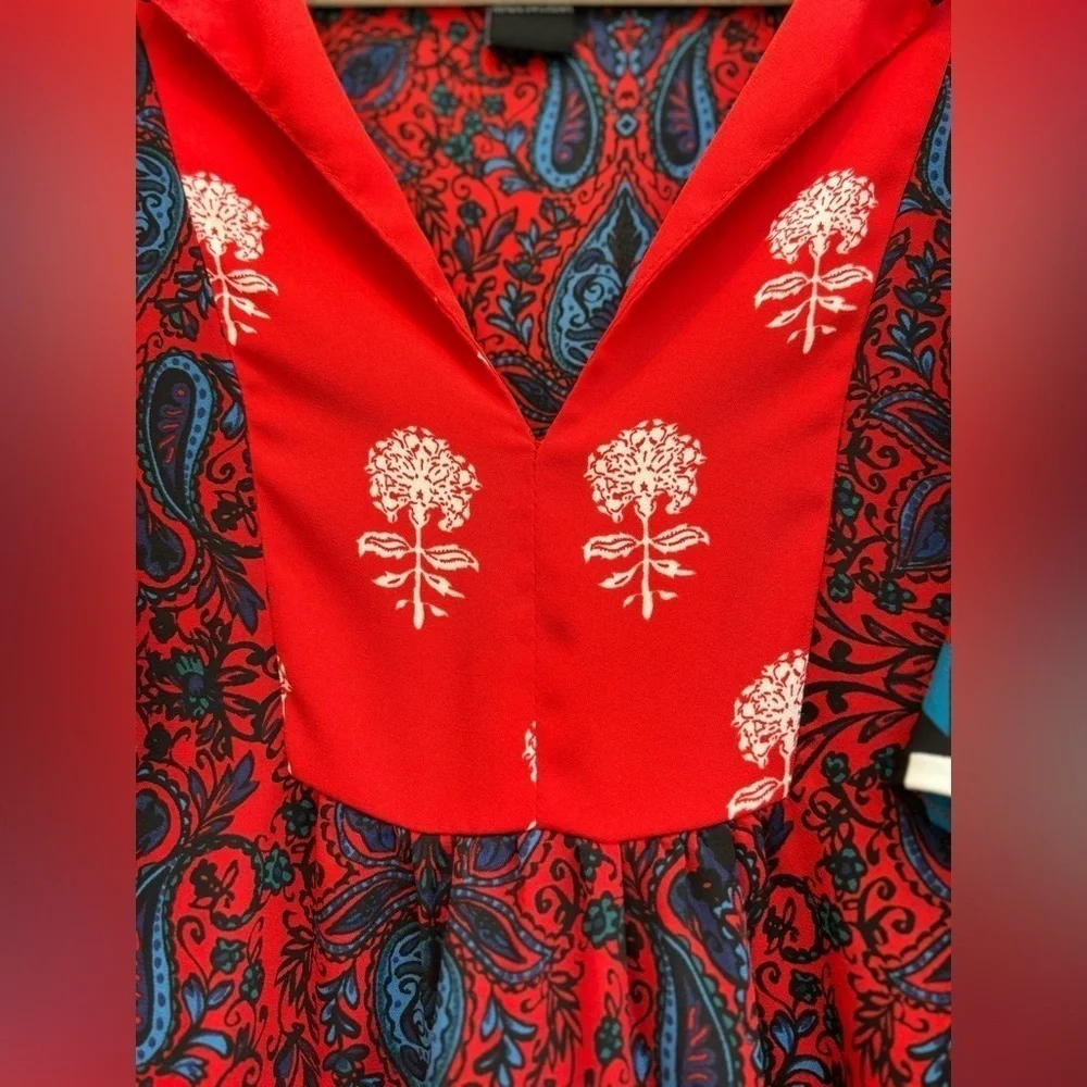 Desigual “Sigrid” sleeveless midi/ maxi patterned dress with ruffles & tassels! - Picture 6 of 9